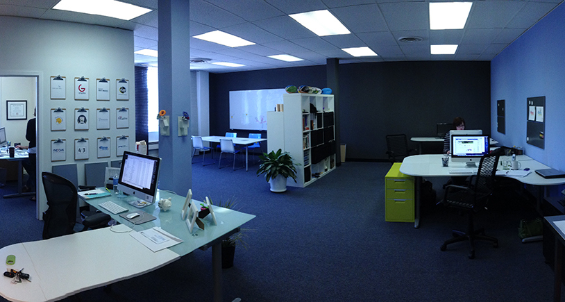 4x3 Celebrates One Year in New Office Office Interior Shot