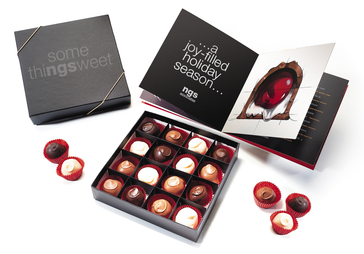 NGS Holiday Promo, Box of Chocolates Custom Holiday Gifts