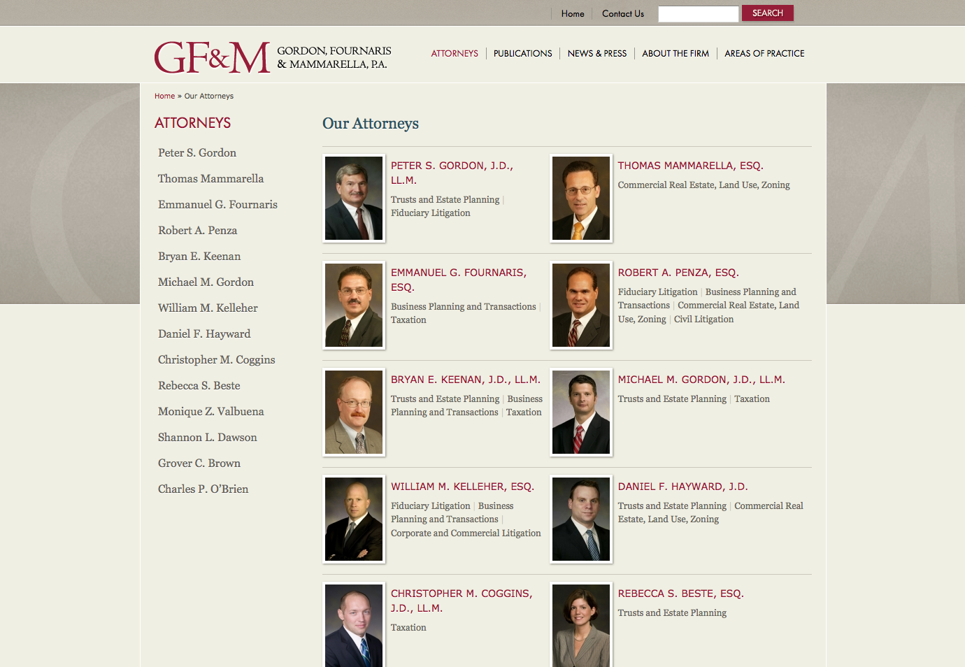 4x3 Launches New Website for GF&M Law Firm Gordon, Fournaris & Mammarella