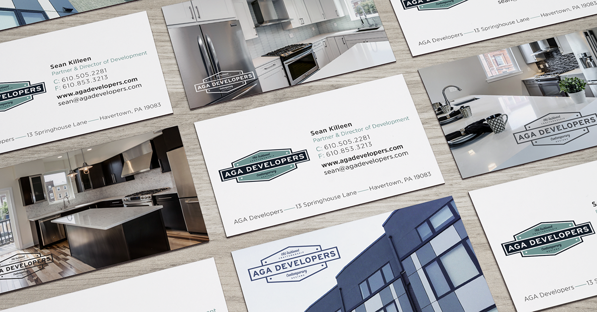 AGA Developers Business Cards AGA Developers Identity and Brand