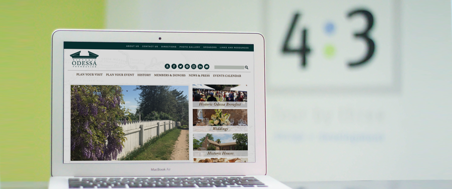 Designing Custom Navigation for the Historic Odessa Foundation Historic Odessa Foundation website