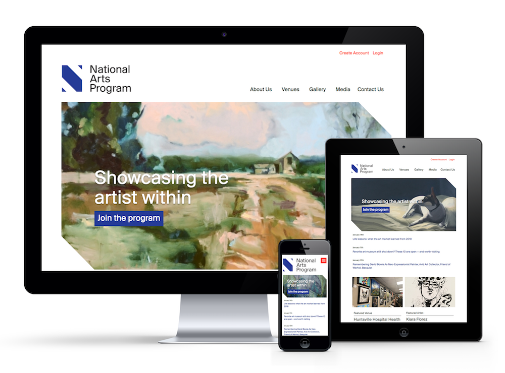 National Arts Program Responsive Website New Year, New Look: NAP Website Redesign