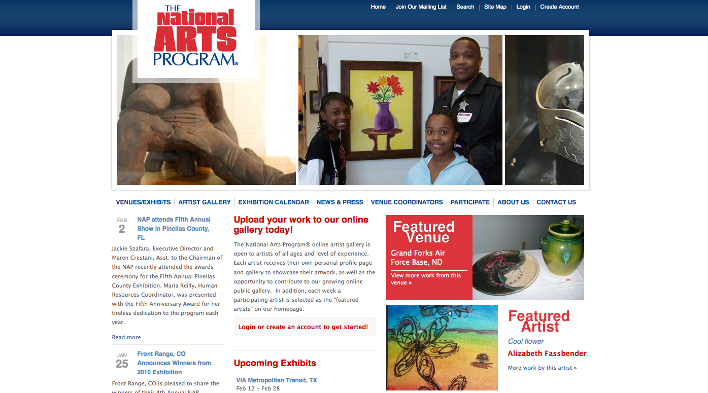 National Arts Program website launch Website launch for NAP