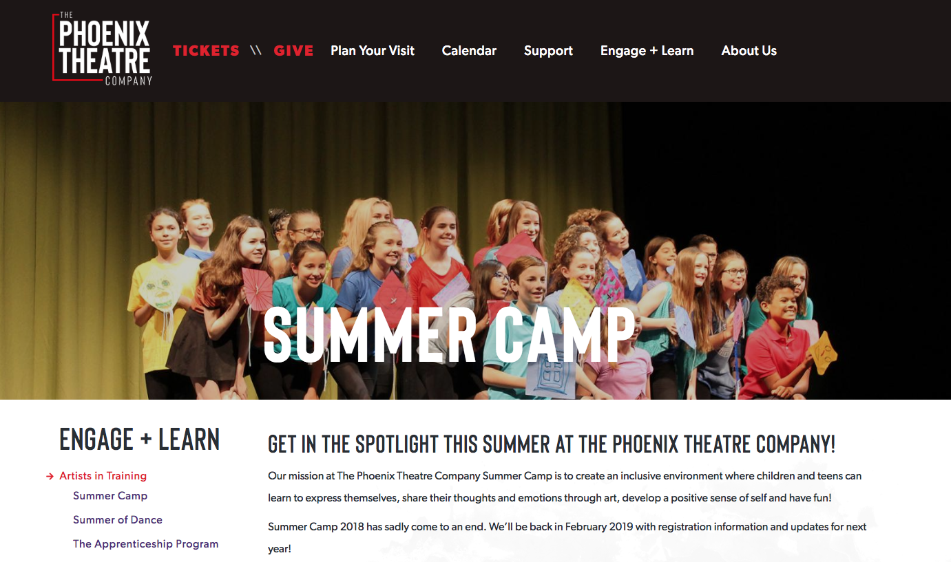 The Phoenix Theatre Company Website Website Launch: The Phoenix Theatre Company