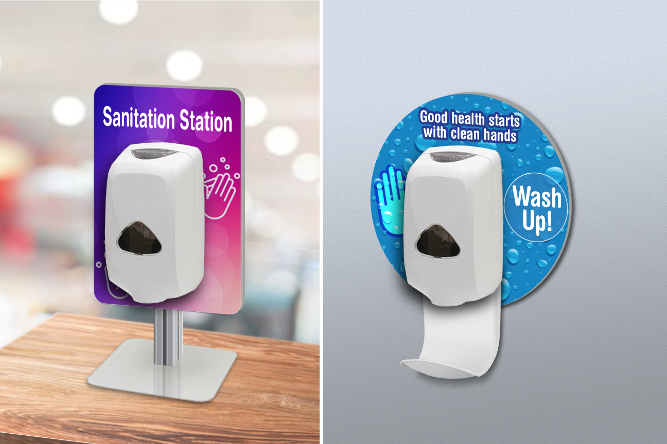 Wall-mounted and Table Top Hand Sanitizer Dispensers