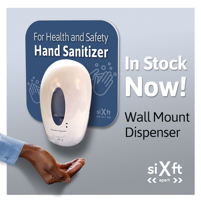 Wall-mounted HandStand sanitizer station