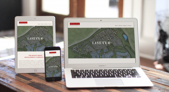 The Rouse Group Development Company Website on MacBook, iPad, and iPhone