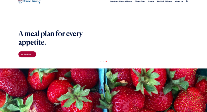 Penn Dining Homepage