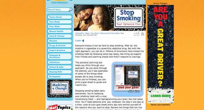 Stop Smoking Module