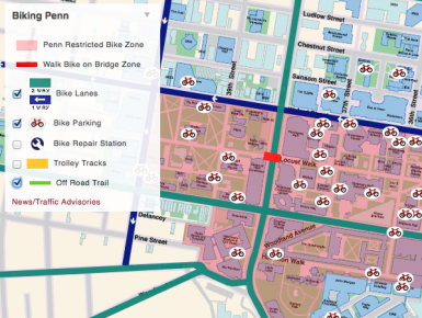 Penn Facilities and Real Estate Services Custom Google Maps 