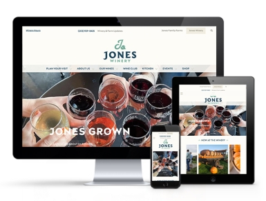 Jones Winery Website Re-design