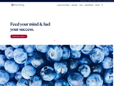Penn Dining website