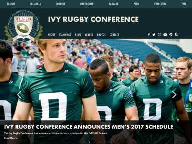 Ivy Rugby Full Responsive Website for Rugby Conferences