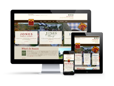 Jones Family Farm Responsive Design