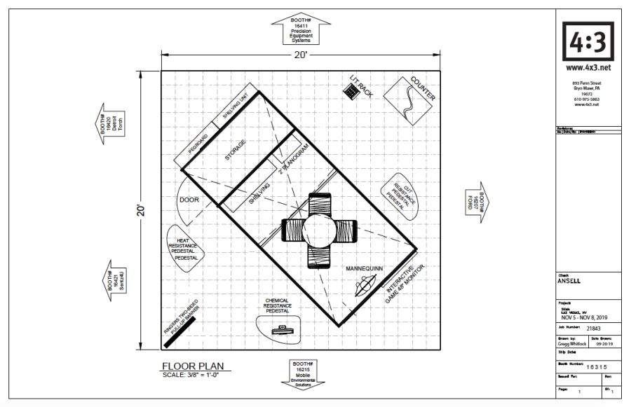 2019 SEMA floor plan