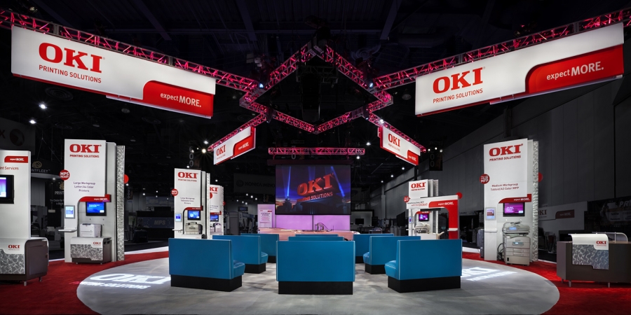OKI Printing Solutions Trade Show Booth 01