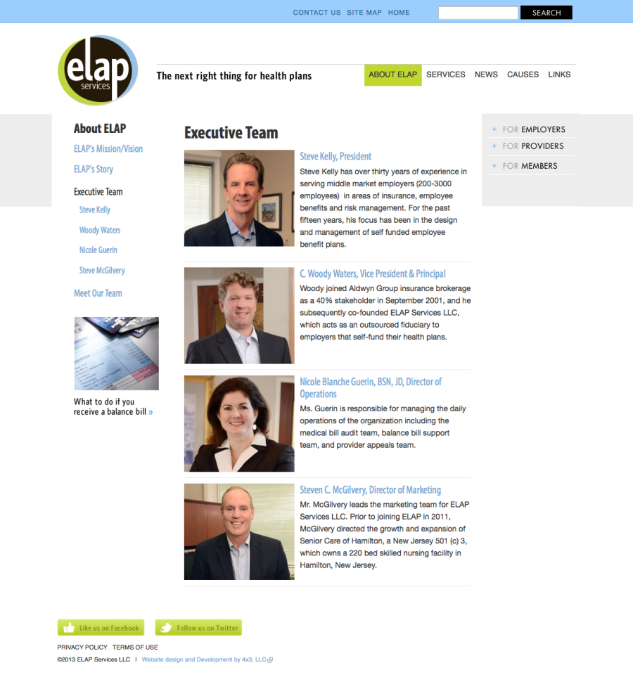 ELAP Executive Team Internal Page