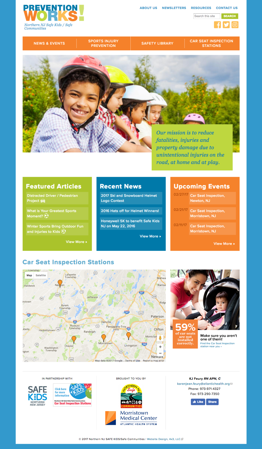 Prevention Works, Homepage Design