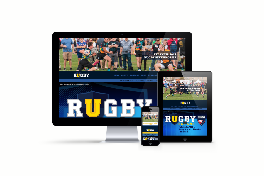 URugby Website on iPhone, iPad, Desktop