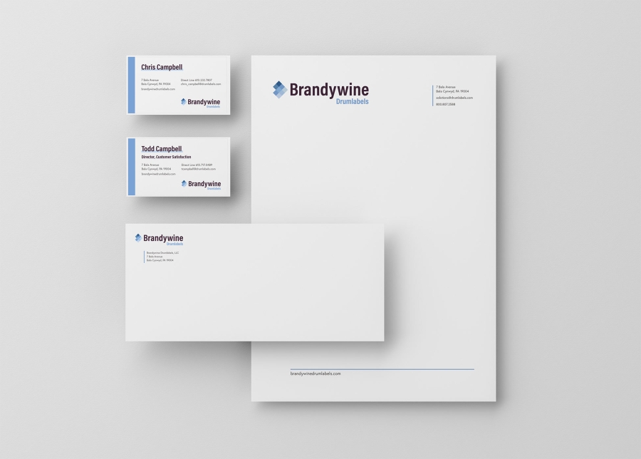  Brandywine Drumlabels Business Cards, Envelopes, Letter Heads