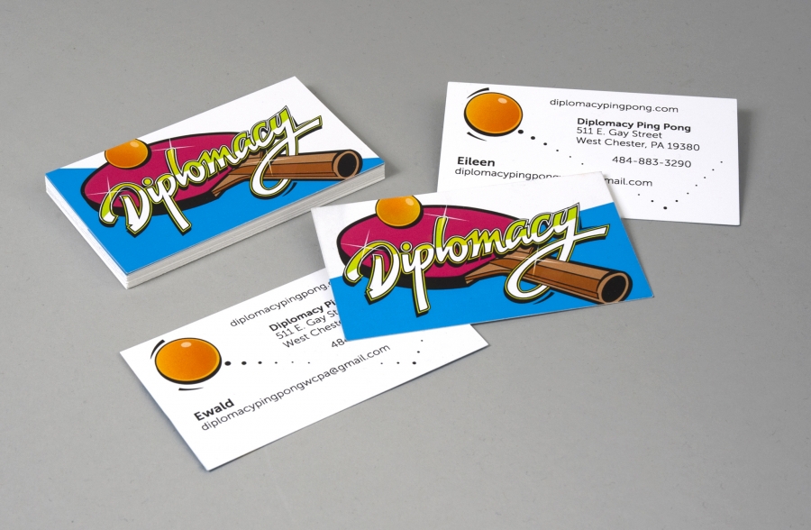 Diplomacy Ping Pong Business Cards