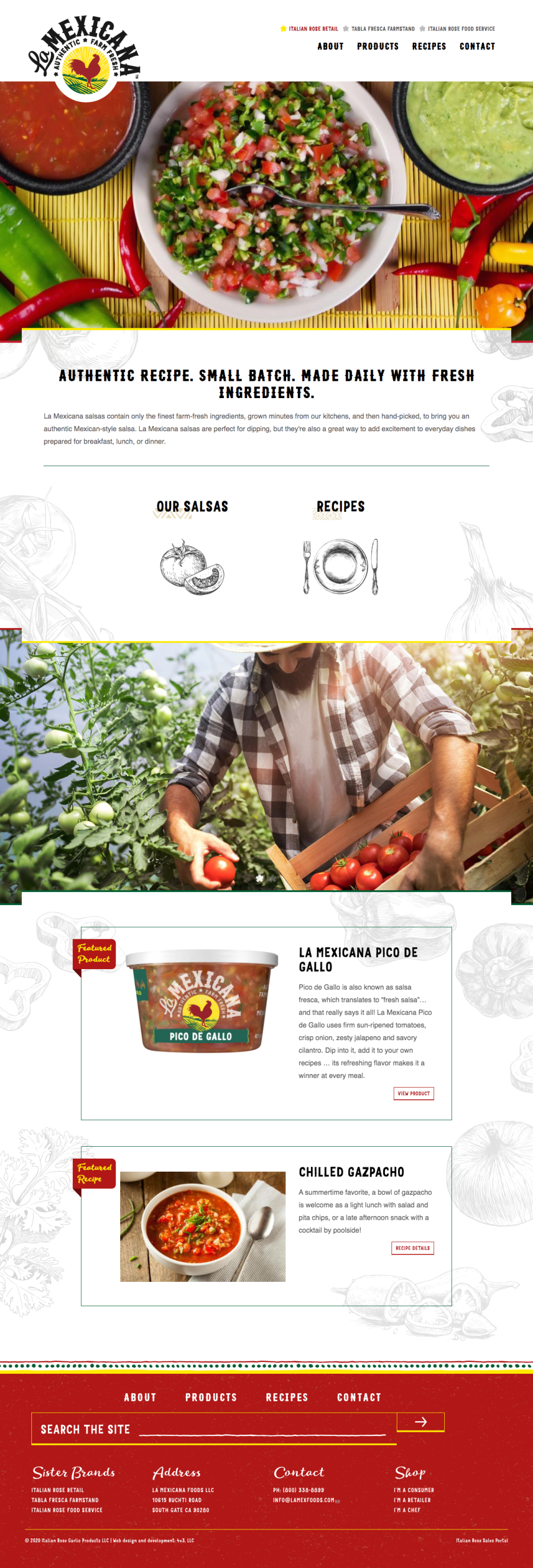 La Mexicana homepage