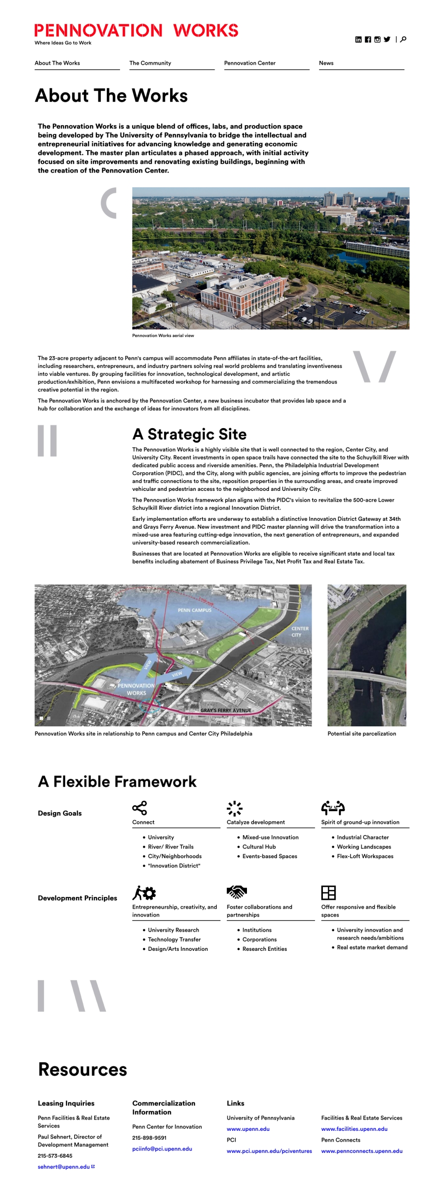 Pennovation Works: About Us page