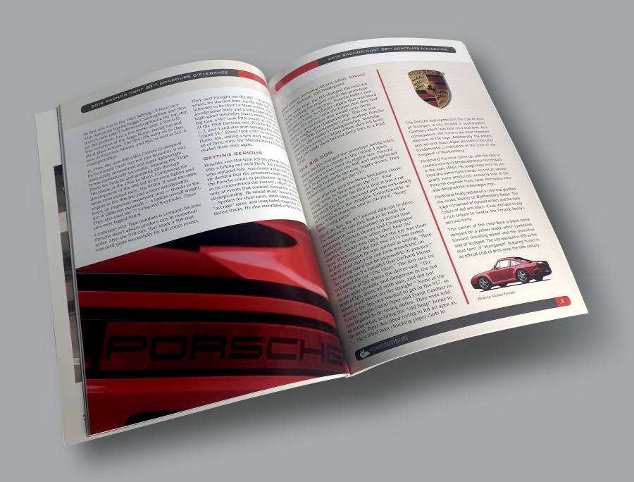 Radnor Hunt Concours d Elegance Program Book Porsche Spread