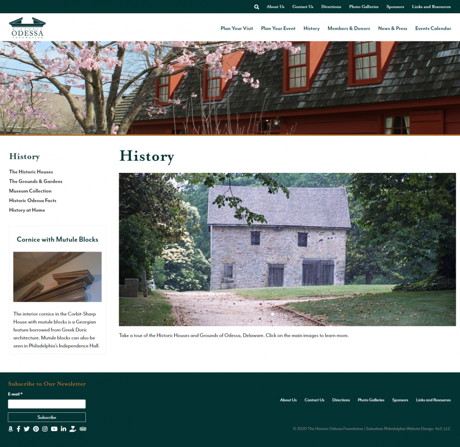 Historic Odessa Foundation Internal History Page