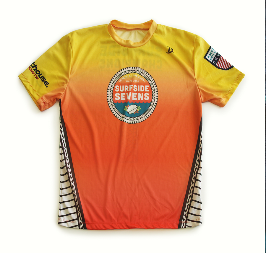 Surfside Sevens custom print design for team jerseys