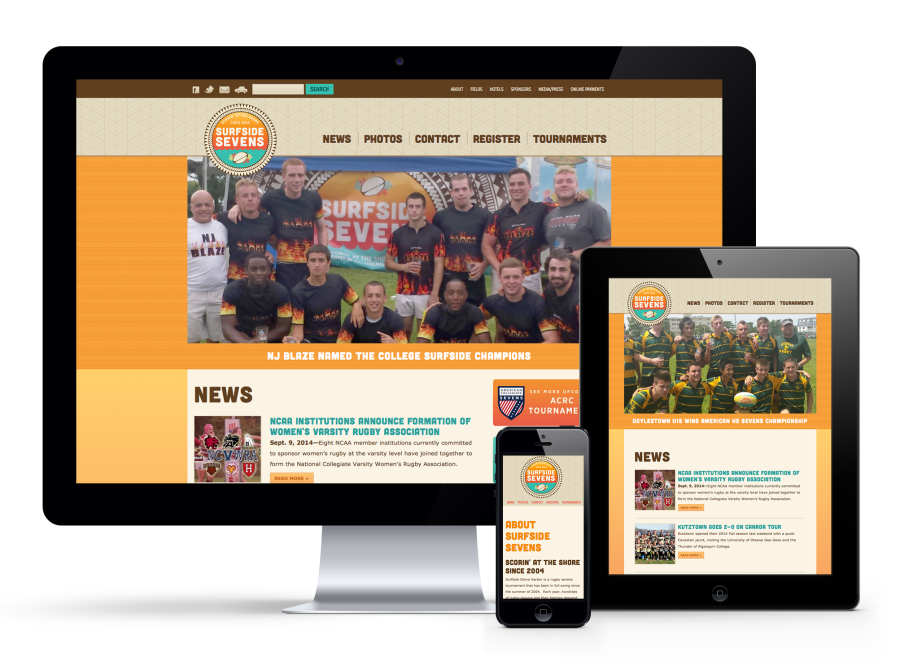 Surfside Sevens responsive design