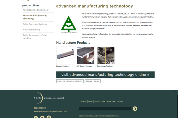 OEM Processing Equipment - Manufacturer Page