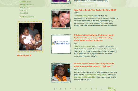 The Center for Hunger-Free Communities, upload new content, post news items, or add new media