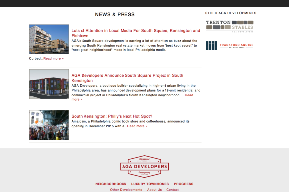 South Square, News & Press Web Section