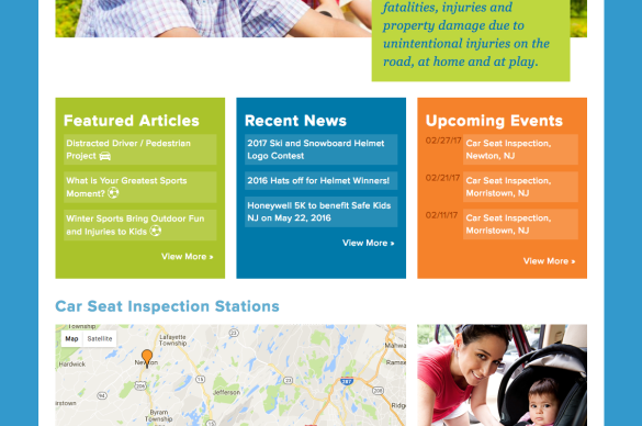 Prevention Works, Homepage Design