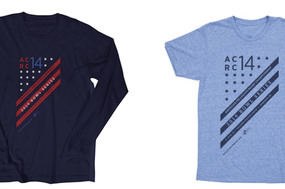 Custom Designed t-shirts and sweaters for ACRC Tournament 