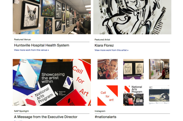 National Arts Program Website Home Page