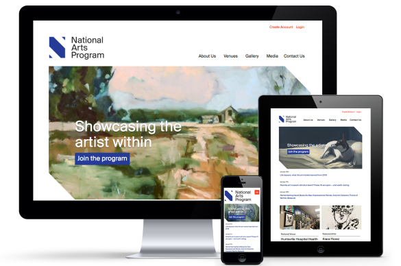 Responsive Website on Desktop, iPad, iPhone