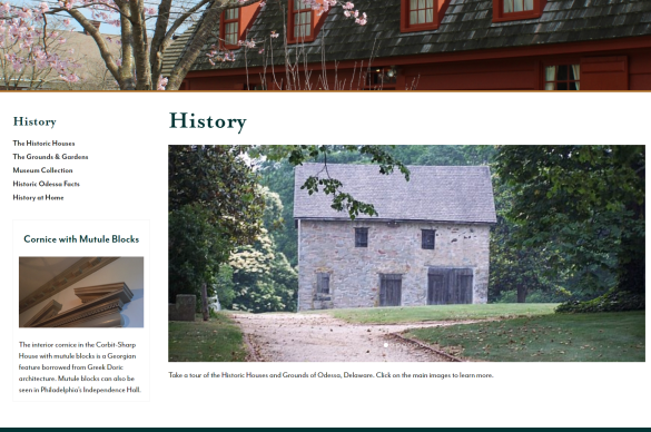 Historic Odessa Foundation Internal History Page