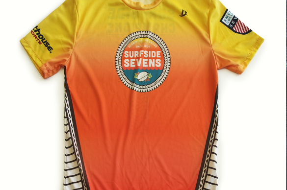 Surfside Sevens custom print design for team jerseys