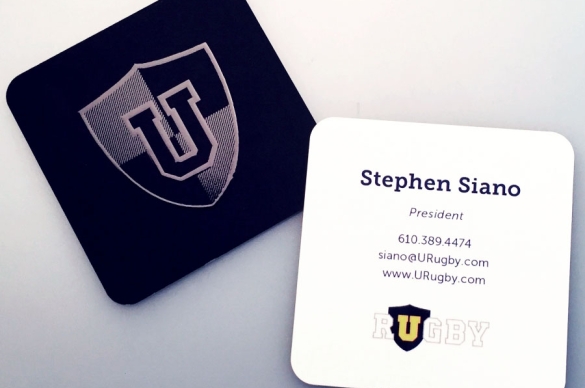 Urugby Business Cards, Stephen Siano President 