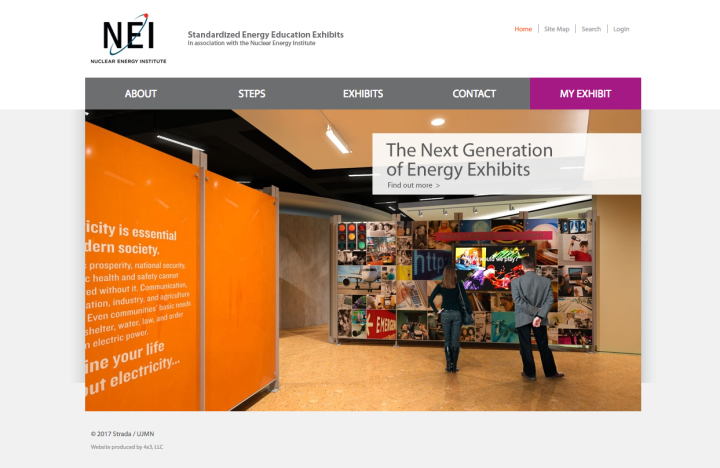 NEI: Standard Energy Education Exhibits Website NEI homepage